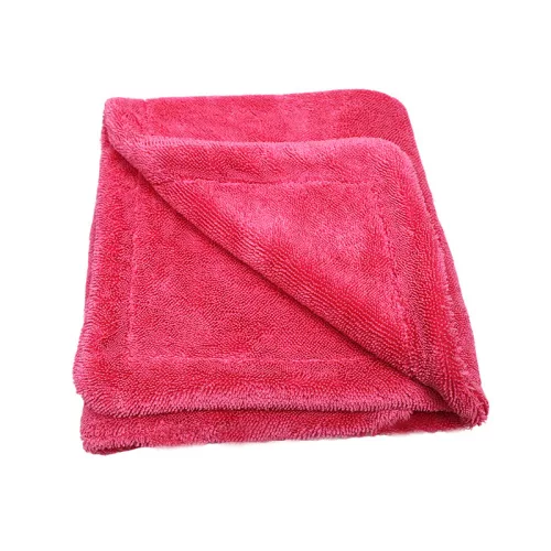 Lady Line by WellWex Twisted Loop Mini Pink - kétoldalas, csavart szálas autóstörölköző - 40x40 cm