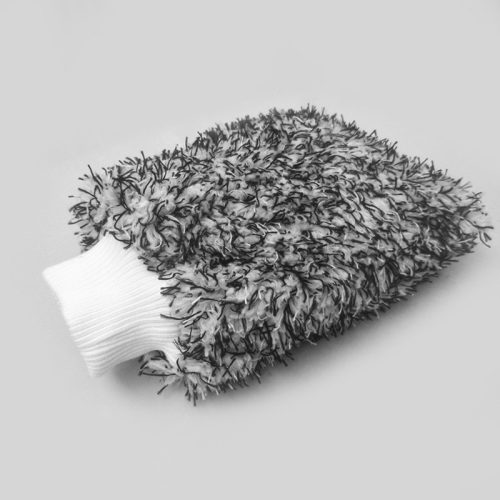 Ultra Soft Mikroszálas Mosókesztyű - fekete-fehér